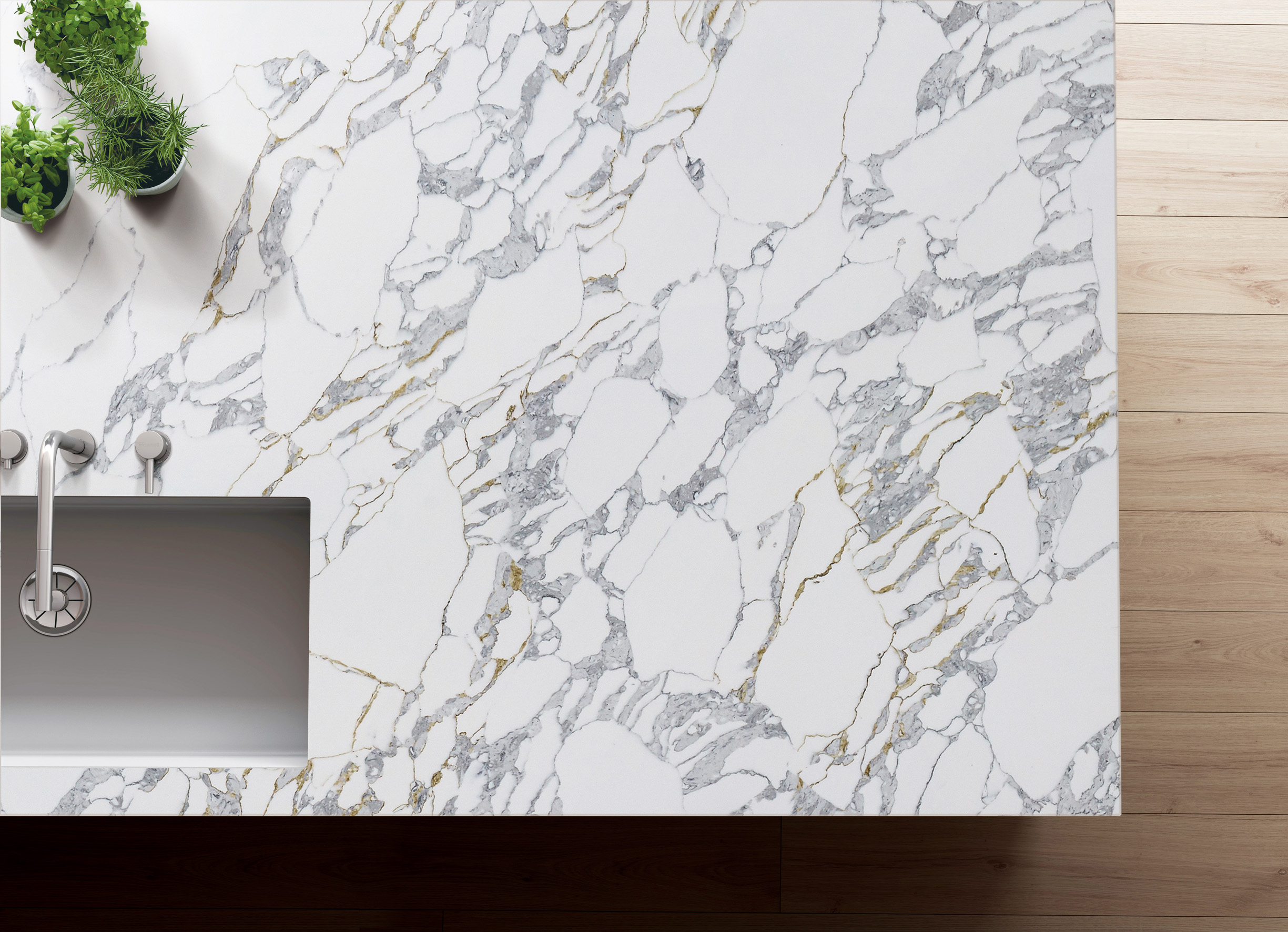 Arabescato Gold rendering